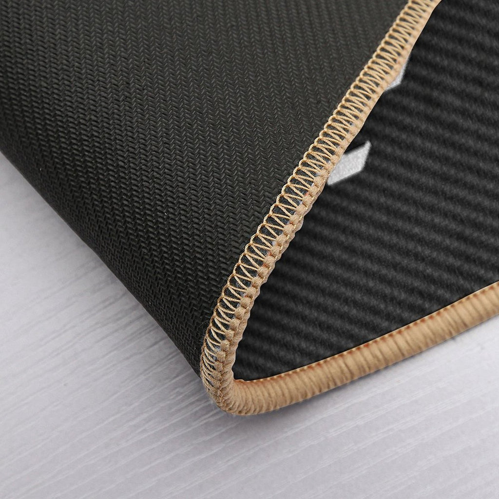 Nürburgring Carbon Fiber White  Red Durable Bath Mat