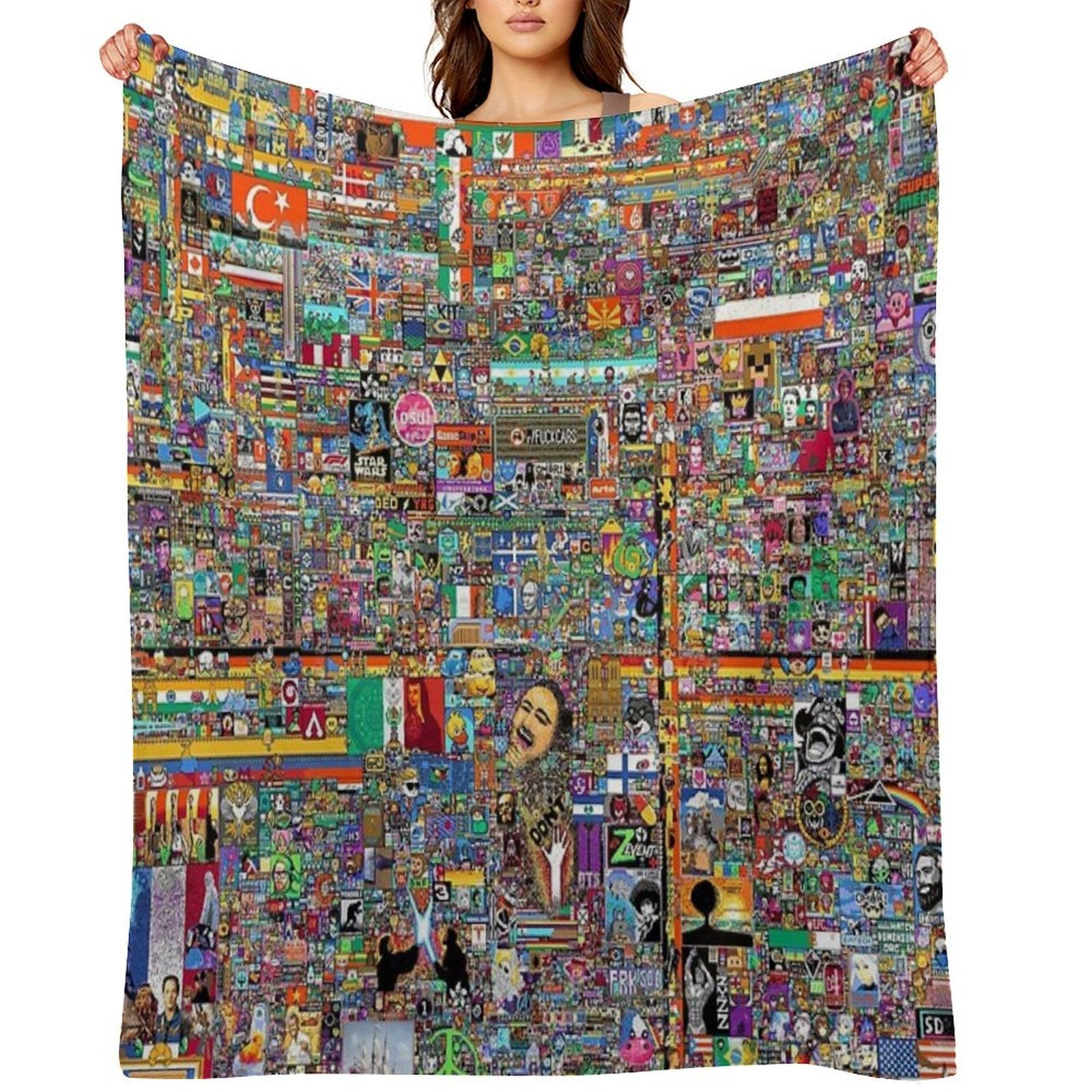 Reddit RPlace Premium Throw Blanket