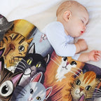 Cute Cats Durable Throw Blanket