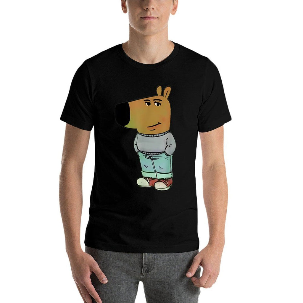 Funny Gen Alpha Chill Guy Meme Dog Cool Internet Statement  Cotton T-Shirt