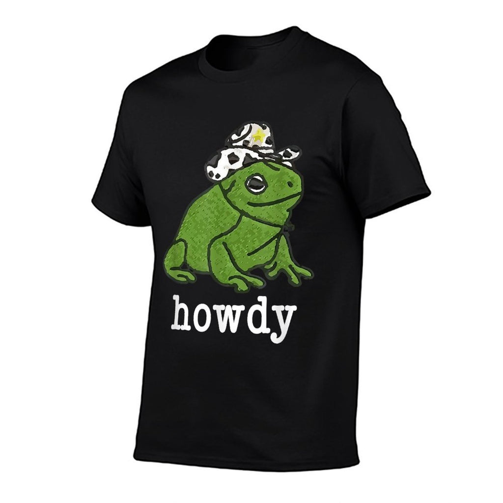 Howdy Frog, Frog Meme, Meme Frog Funny, Parody Humor  Wrinkle-resistant T-Shirt