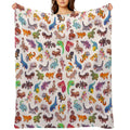 Gecko - Bright Eco-conscious Throw Blanket