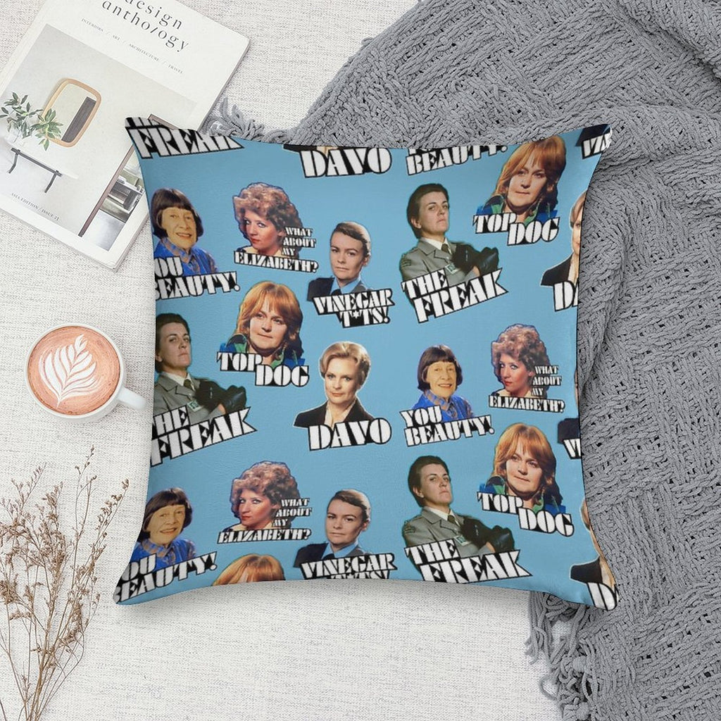 PRISONER CELL BLOCK H - Vintage Style Character Art - Cast Stars Soft Warmth Comfort Throw Pillow