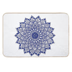 Purple Floral Mandala Art  Long-Lasting Bath Mat