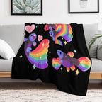 Rainbow Guppy 5 Gift-ready Throw Blanket
