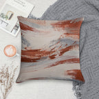 Rust, Slate And Earth Soft Skin-Friendly Throw Pillow