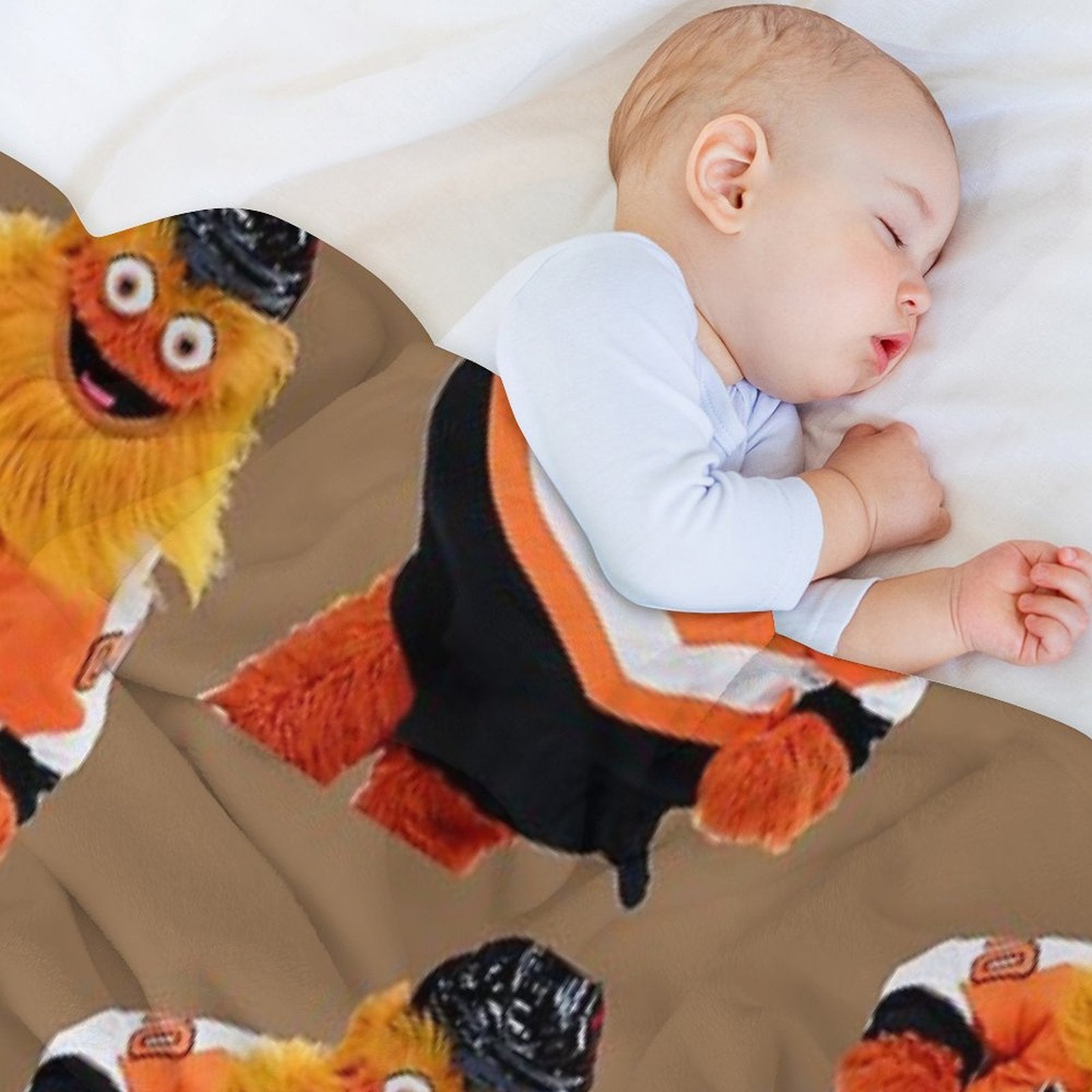 Gritty Mascot Shirts All-season Throw Blanket