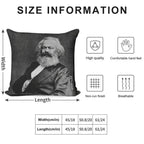 Karl Marx (best Quality) Soft Easy Maintenance Throw Pillow