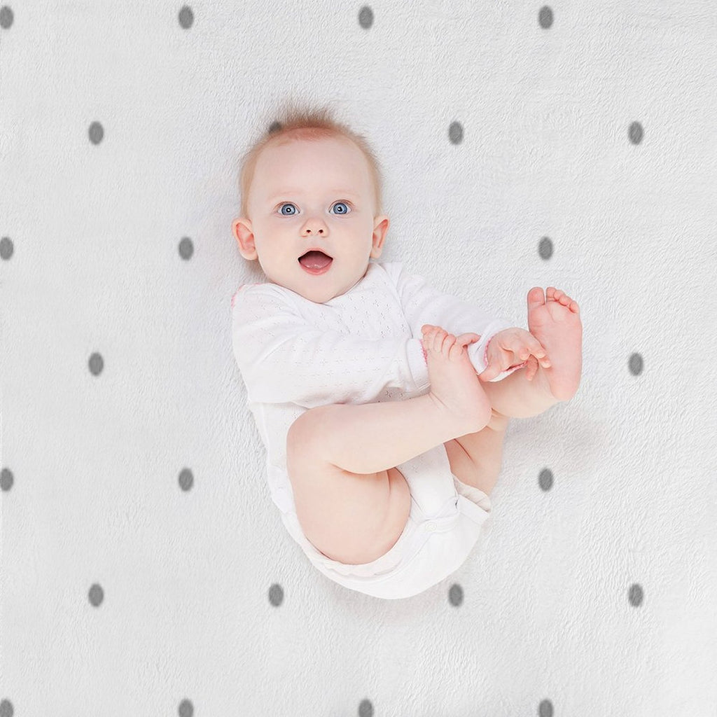 Grey Dots Versatility Throw Blanket