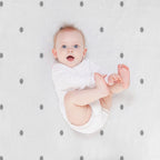 Grey Dots Versatility Throw Blanket