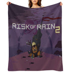 Risk of Rain Sustainable Throw Blanket