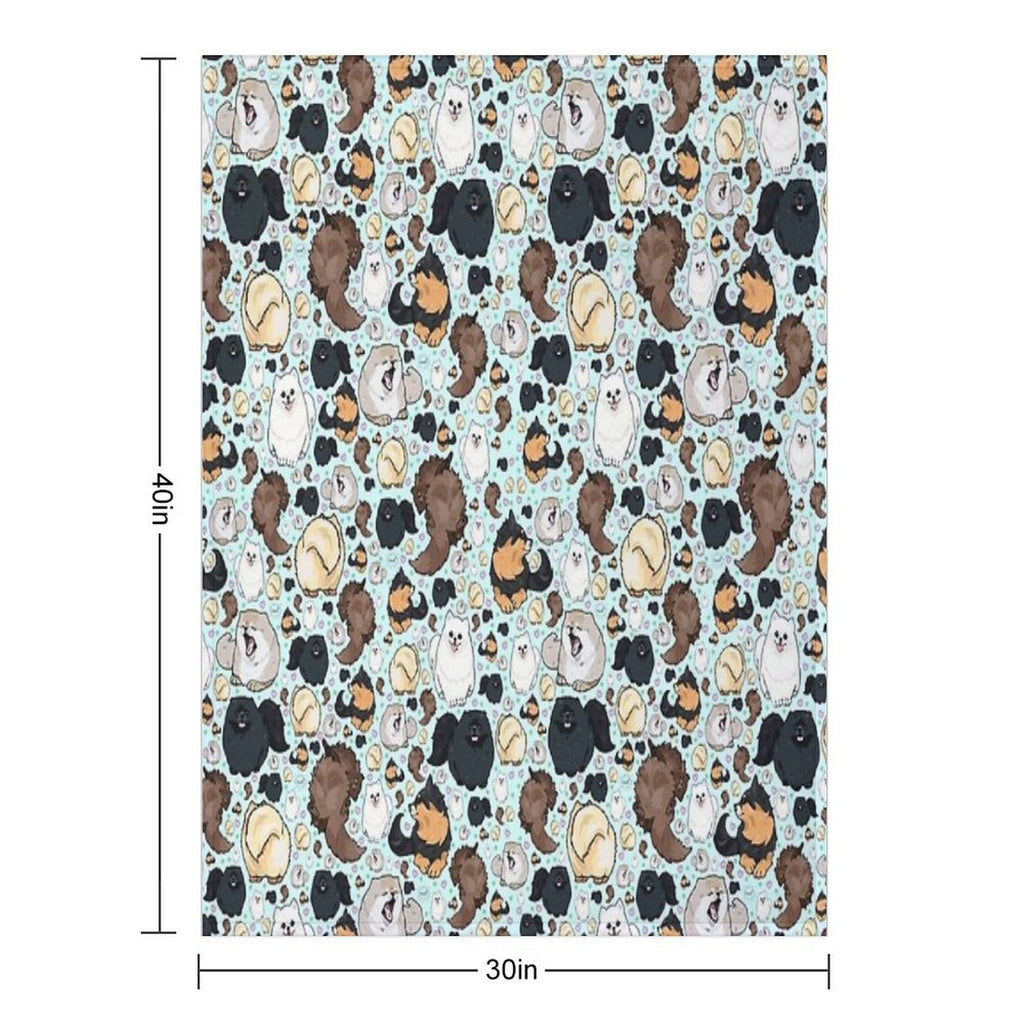 Pomeranians Premium Throw Blanket