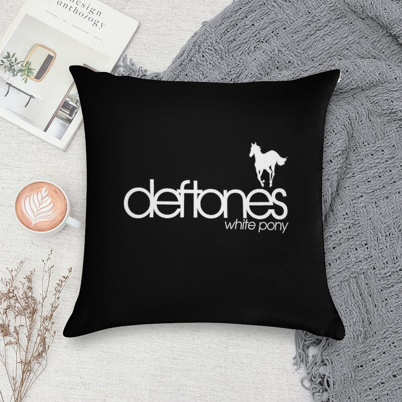 Best Album White Pony Soft Ultra-Soft Texture Throw Pillow