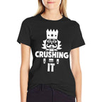 Funny Nutcracker Vintage Christmas Nutcracker Crushing It  Summer-ready Fabric T-Shirt