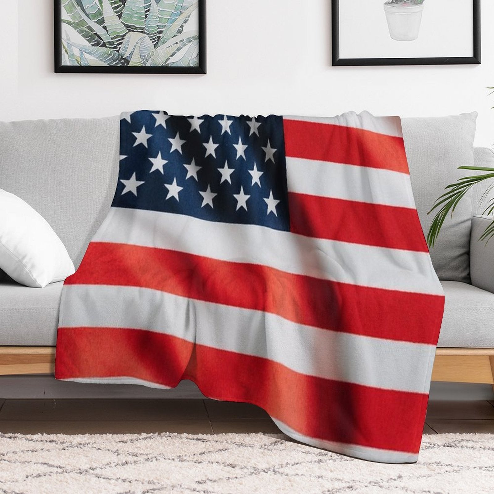 4th of July Compact Throw Blanket