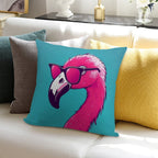 Hot Pink Flamingo Soft Ultra-Soft Texture Throw Pillow