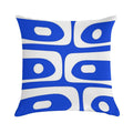 Mid Century Modern Royal Blue Piquet Bold Minimal Abstract Soft Ultra-Soft Texture Throw Pillow
