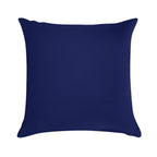 Classic Navy Blue Solid Color Soft Washable Throw Pillow