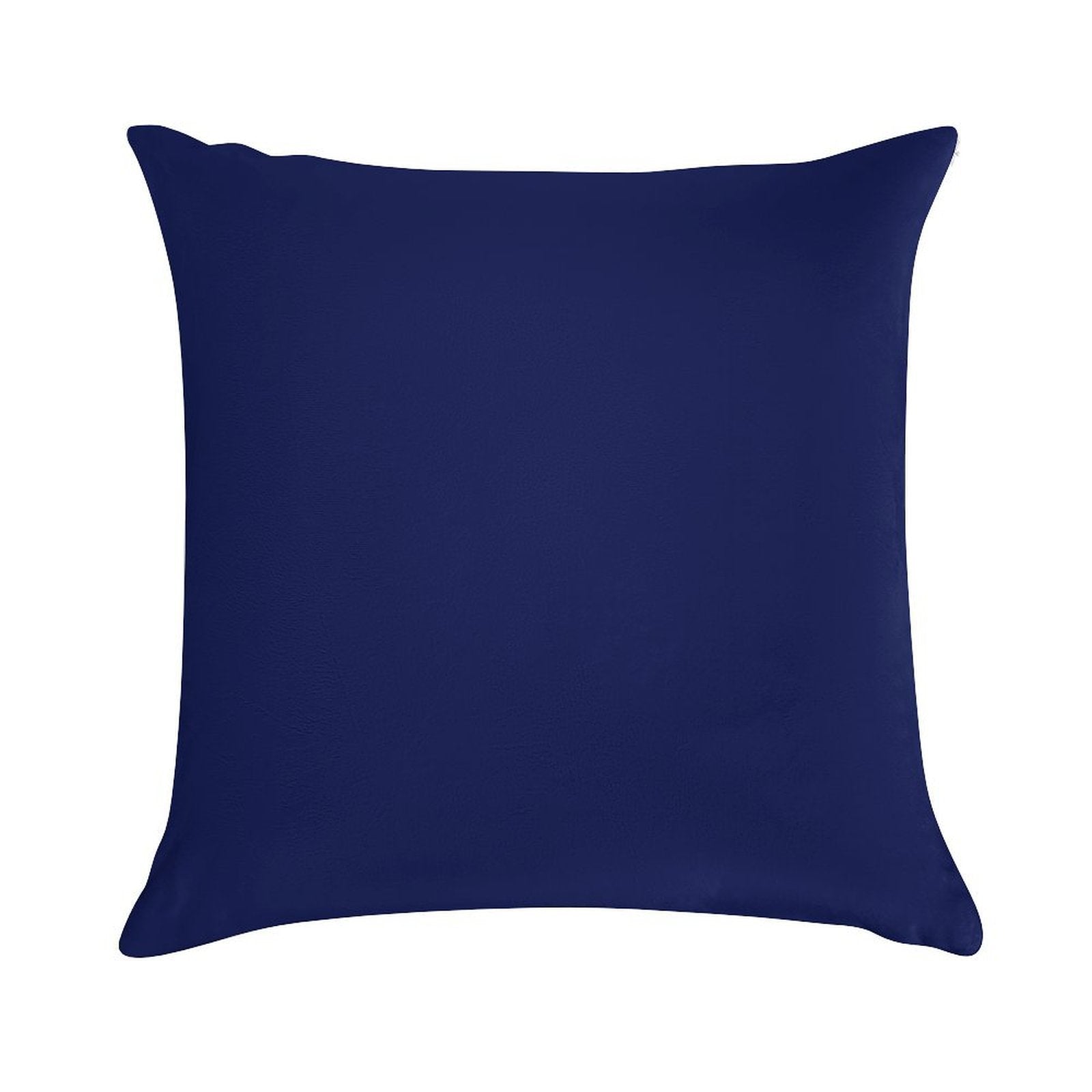 Classic Navy Blue Solid Color Soft Washable Throw Pillow