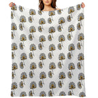 Pheux Flowers Easy Care Throw Blanket