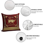 Standard of The 10th Mounted Legion - Vexillum of Legio X Equestris Soft Easy Maintenance Throw Pillow