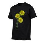 Dandelion  Thistle Bouquet Gift for Yellow Flowers Friends  Moisture-wicking T-Shirt