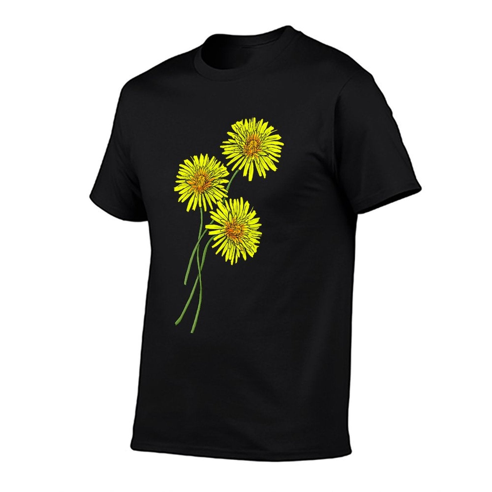 Dandelion  Thistle Bouquet Gift for Yellow Flowers Friends  Moisture-wicking T-Shirt