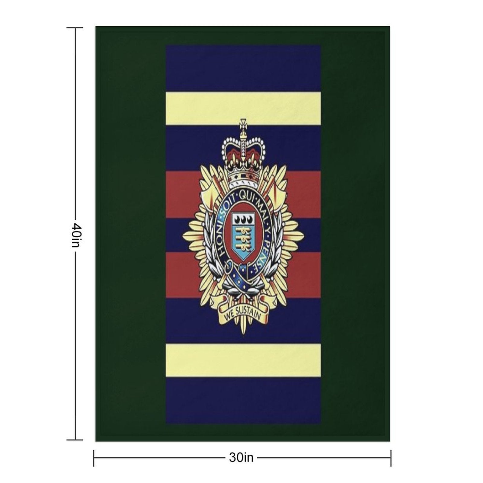 Royal Logistics Corps RLC CAP BADGE Multi-functional Throw Blanket