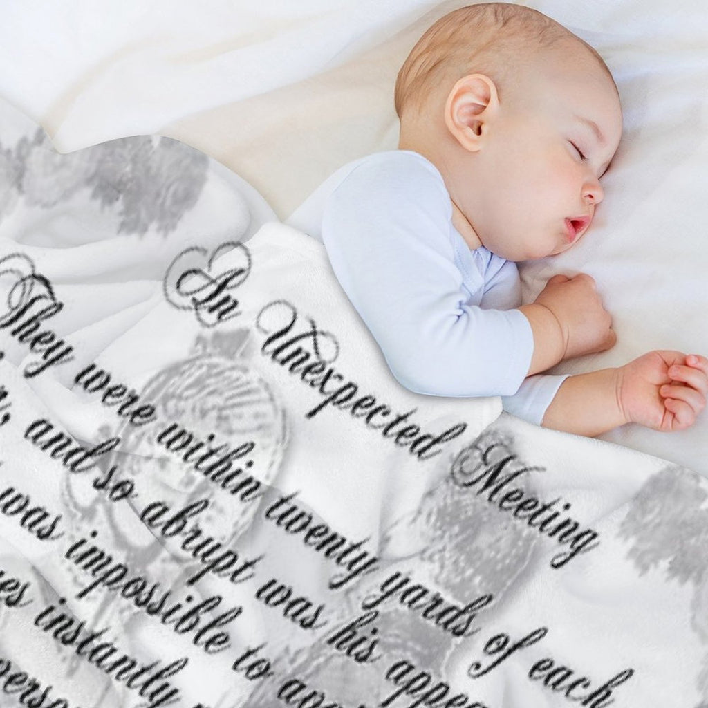 Pride And Prejudice Quote—Jane Austen Themed Wrinkle-free Throw Blanket