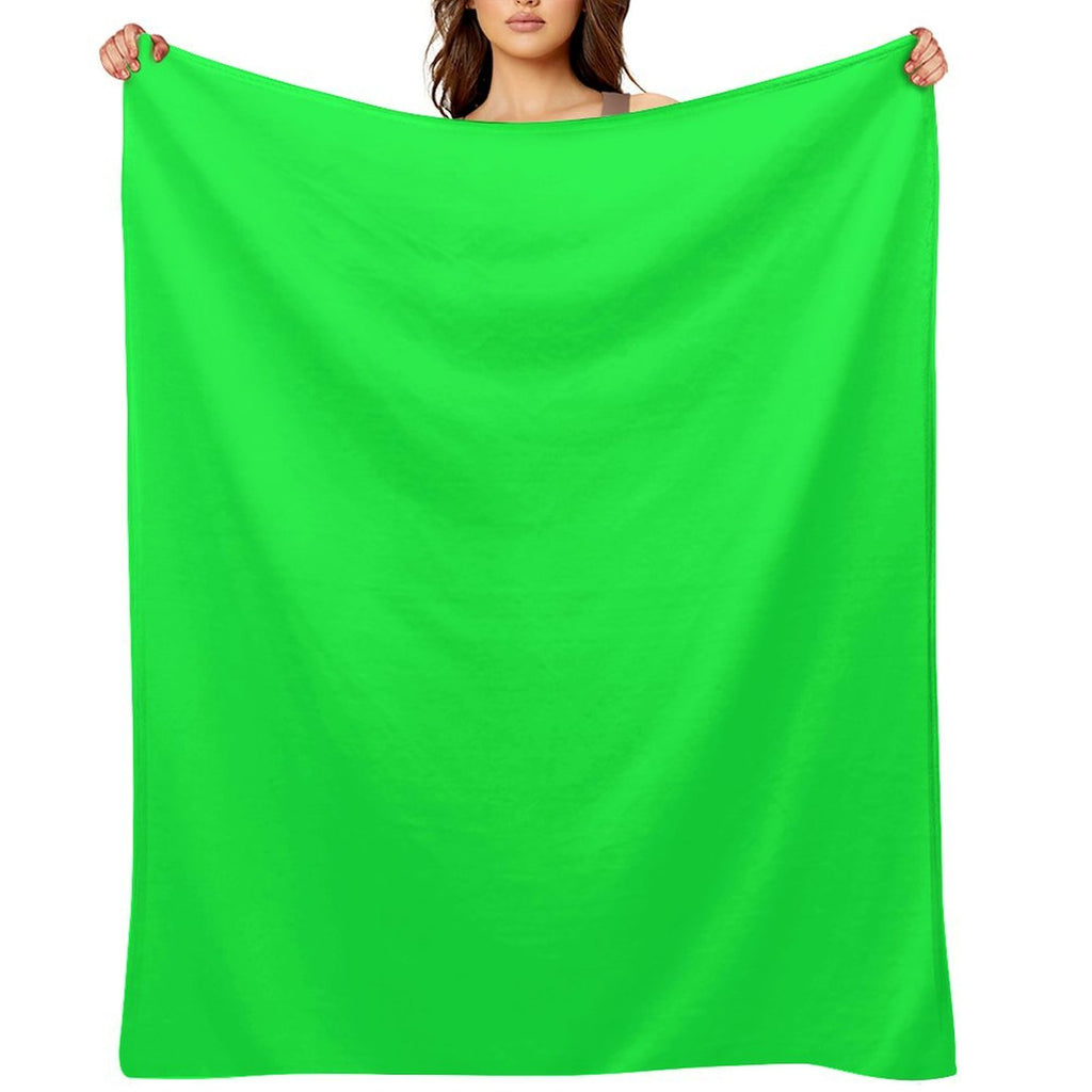 Perfect for Chroma Key  Green Screen Shrink-resistant Throw Blanket
