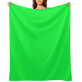 Perfect for Chroma Key  Green Screen Shrink-resistant Throw Blanket