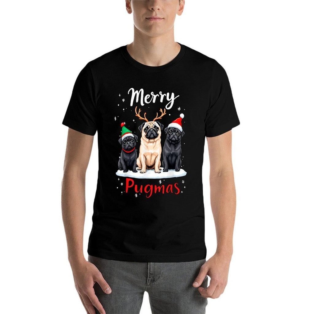 Merry Pugmas Pug Lover Dog Owner Christmas Party Xmas Men Women Kids  Affordable Price T-Shirt