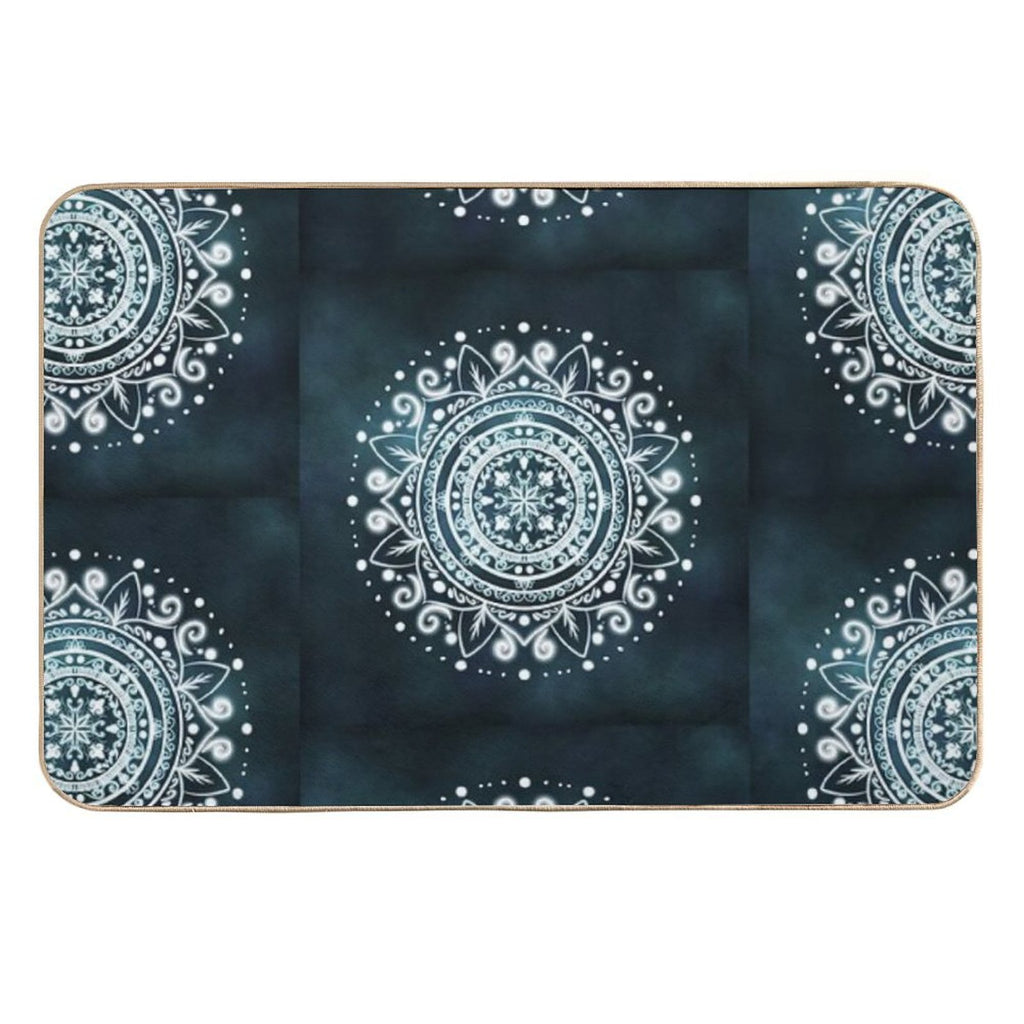Glowing Mandala  Versatile Bath Mat