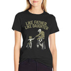 Like Father Daughter Dirt Bike Cute Matching Motocross Gift  Heathered Texture T-Shirt