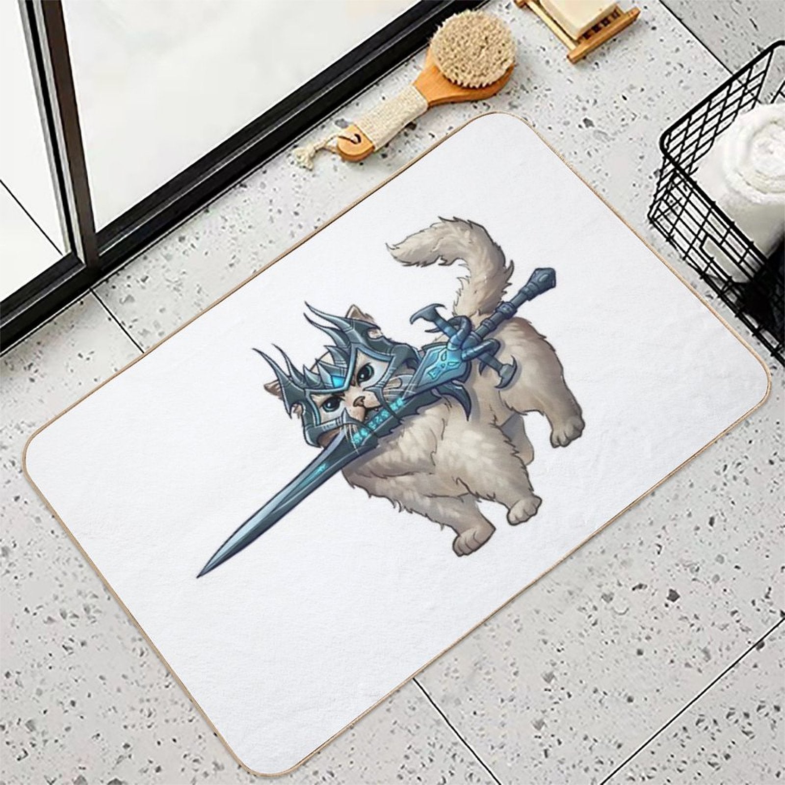 Lich Cat  Anti-Trip Bath Mat