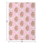 Britney Illustration in A Heart Eco-conscious Throw Blanket