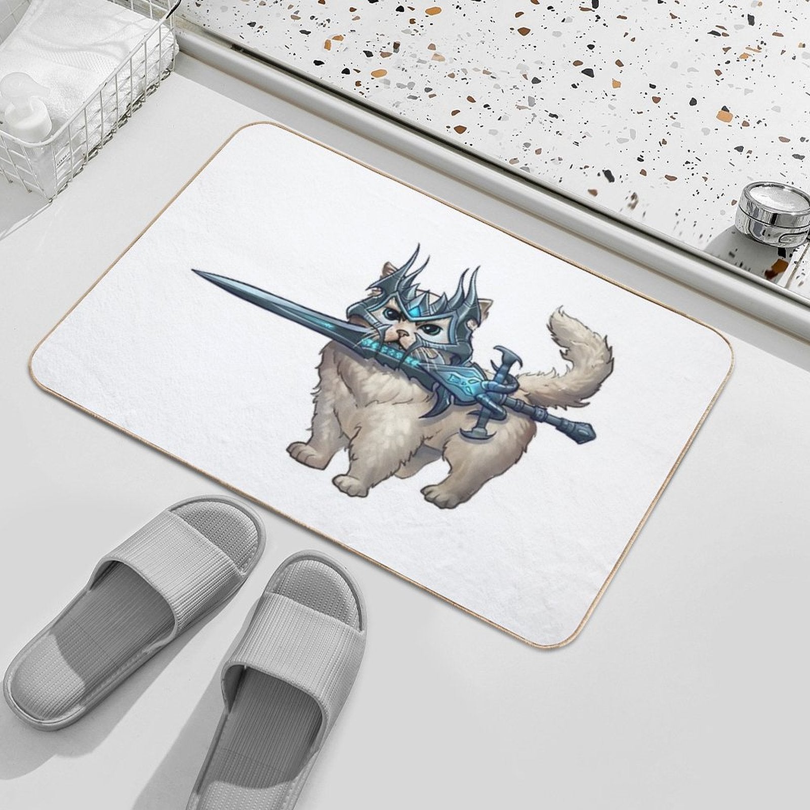 Lich Cat  Anti-Trip Bath Mat