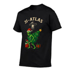 HUGvyn 3I Atlas Santa Hat Alien UFO Christmas Tree Lights  Versatile T-Shirt