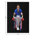 James Tavernier Celebration with Trophy Anti-pilling Throw Blanket