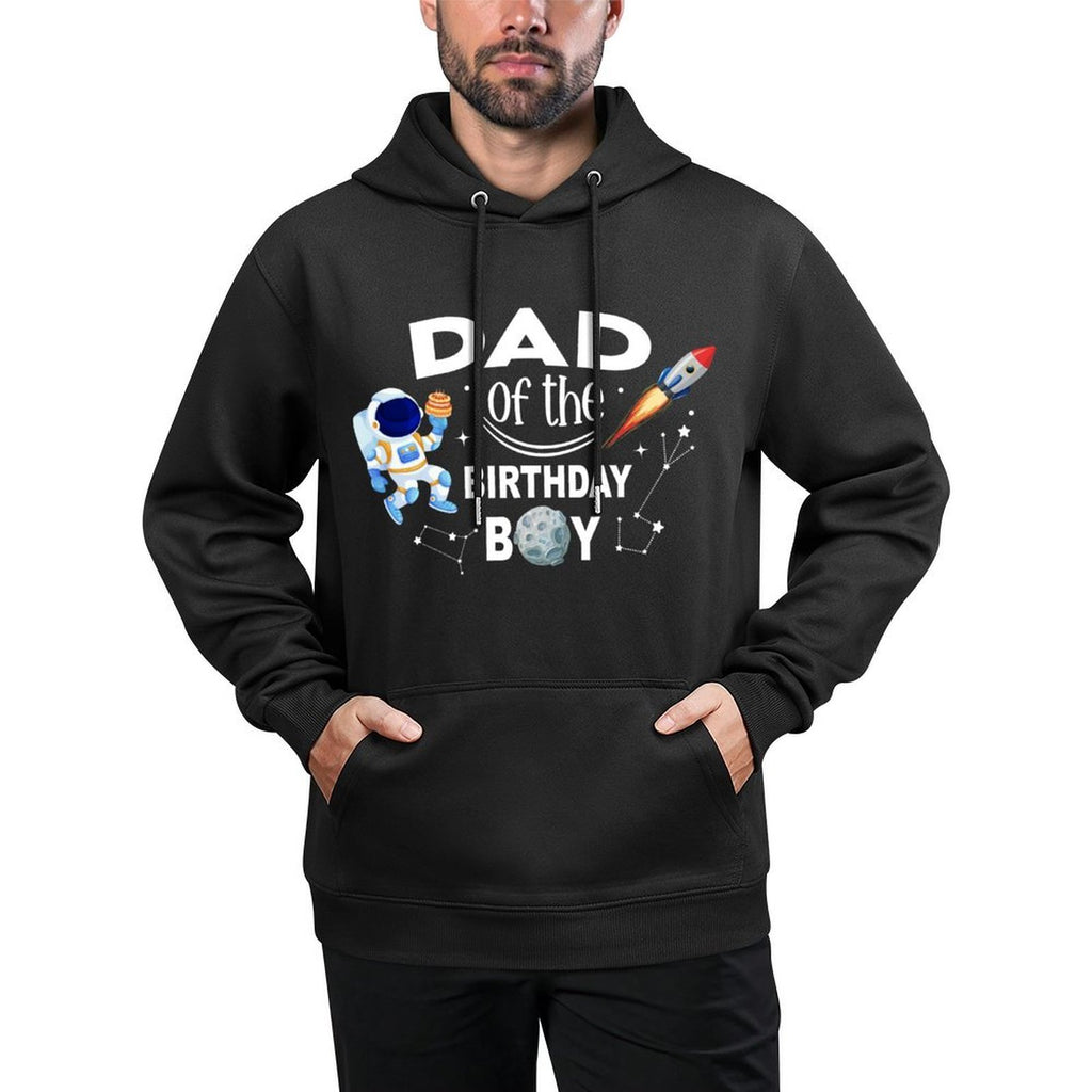 Dad of The Birthday Boy Space Astronaut Birthday Family Easy Care Hoodie