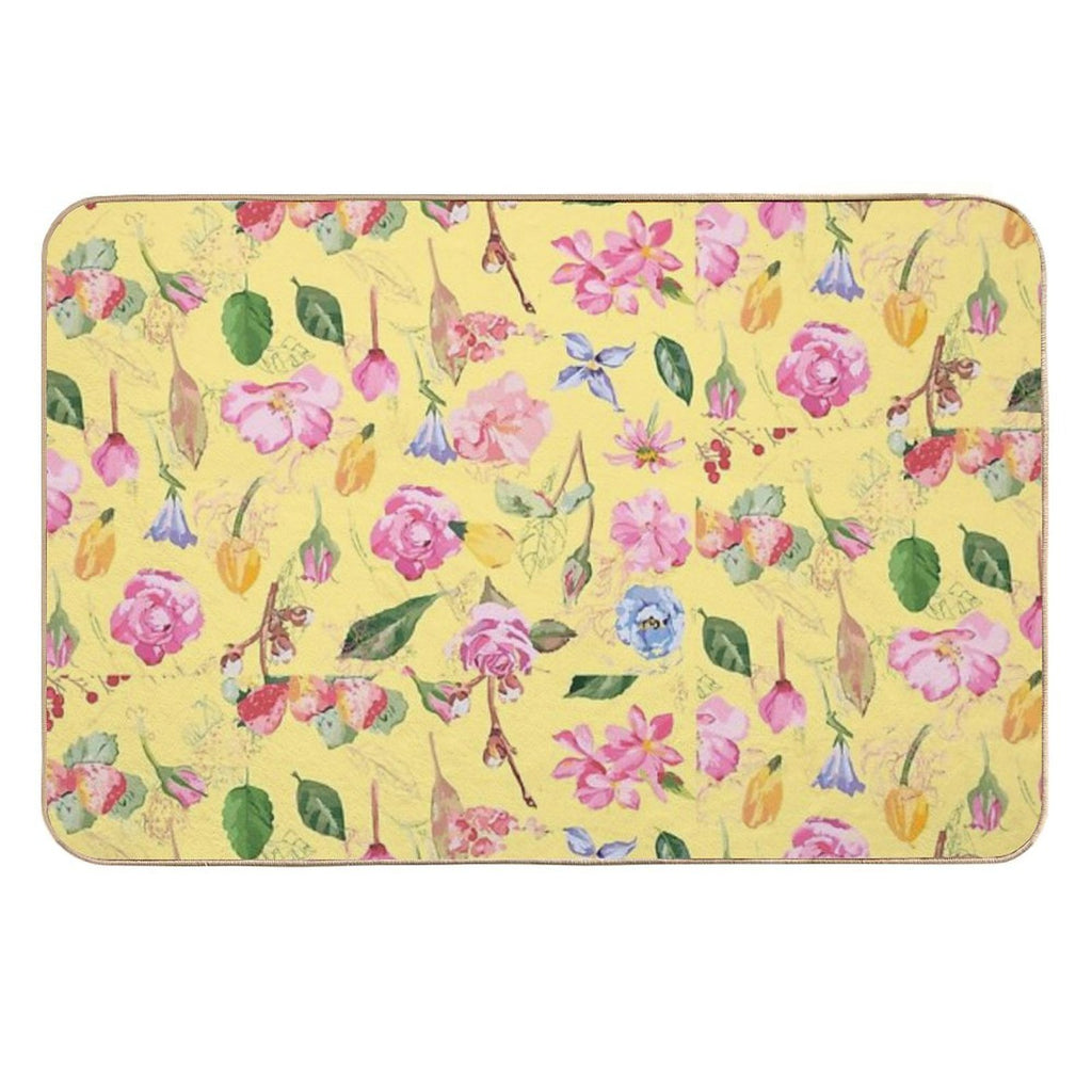 Flowers  Odorless Bath Mat
