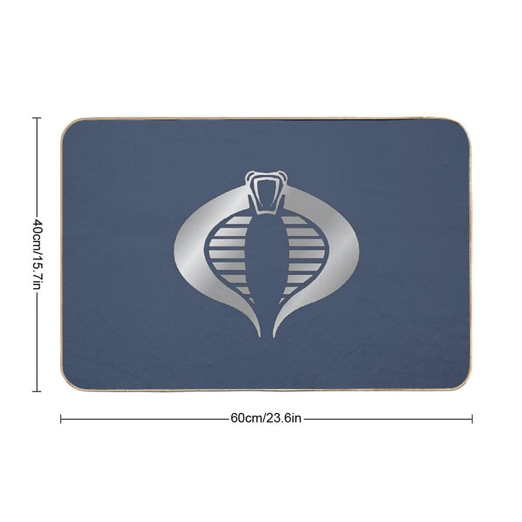 Gi Joe Cobra Trooper Logo  Easy To Clean Bath Mat