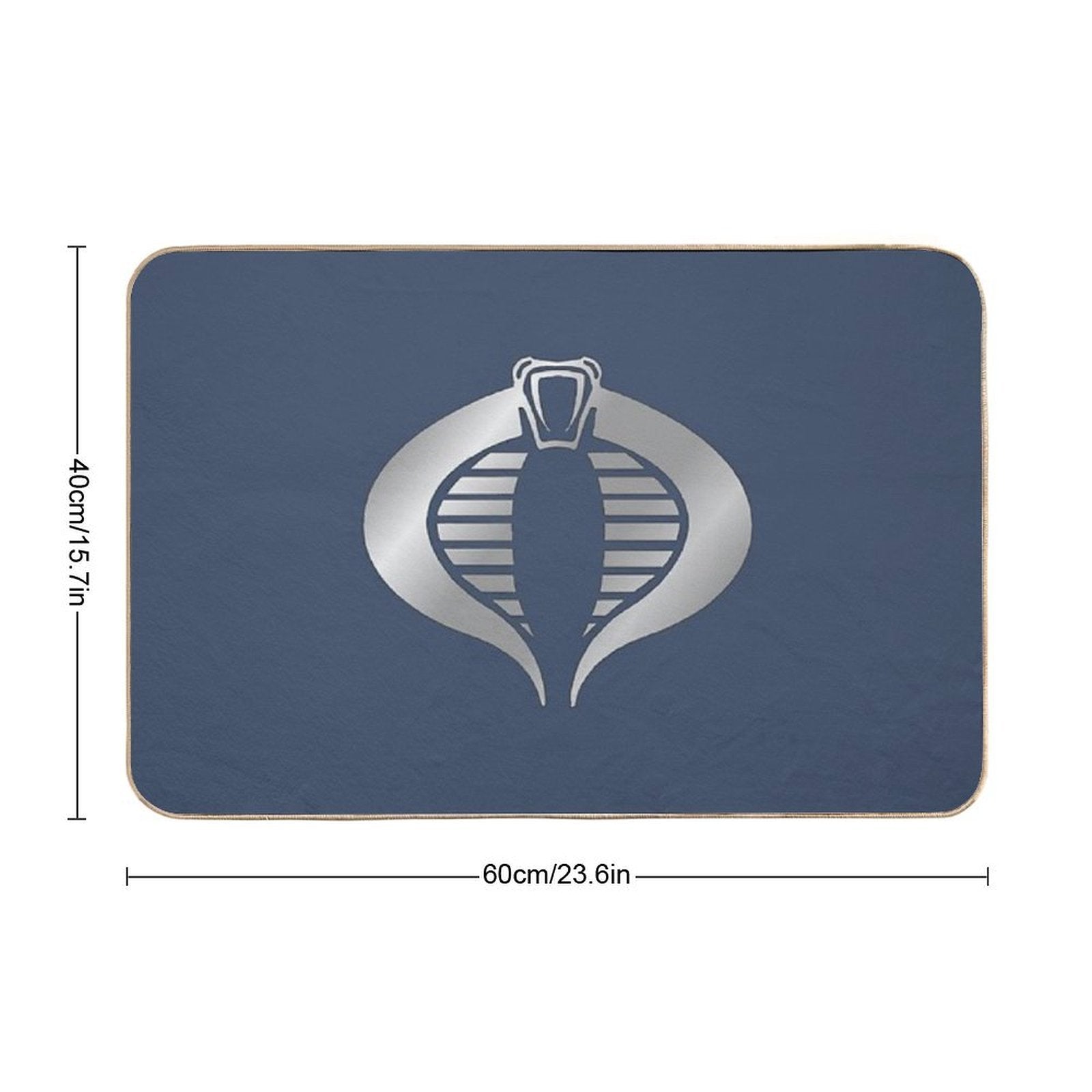 Gi Joe Cobra Trooper Logo  Easy To Clean Bath Mat