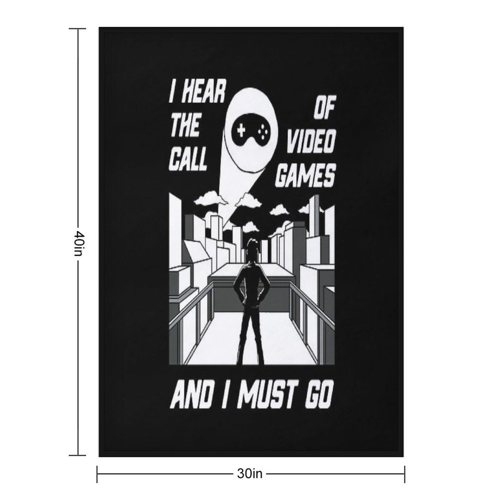 Boy Gamer Video Games Calling Boy Gamers Gift All-season Throw Blanket