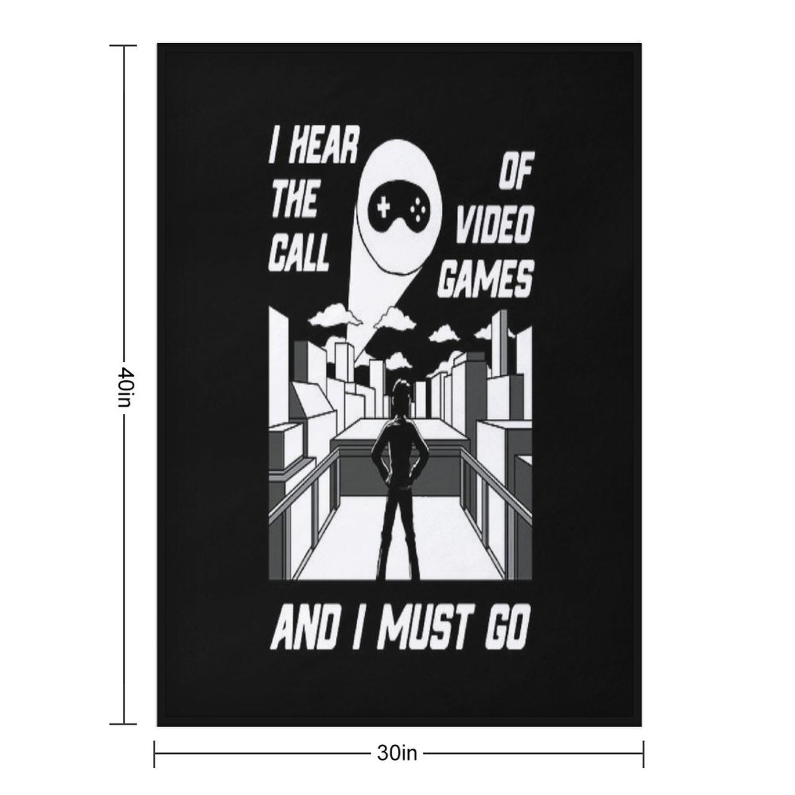 Boy Gamer Video Games Calling Boy Gamers Gift All-season Throw Blanket