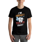 Im Friends With The Tooth Fairy Funny Dental Assistant  Oversized Silhouette T-Shirt