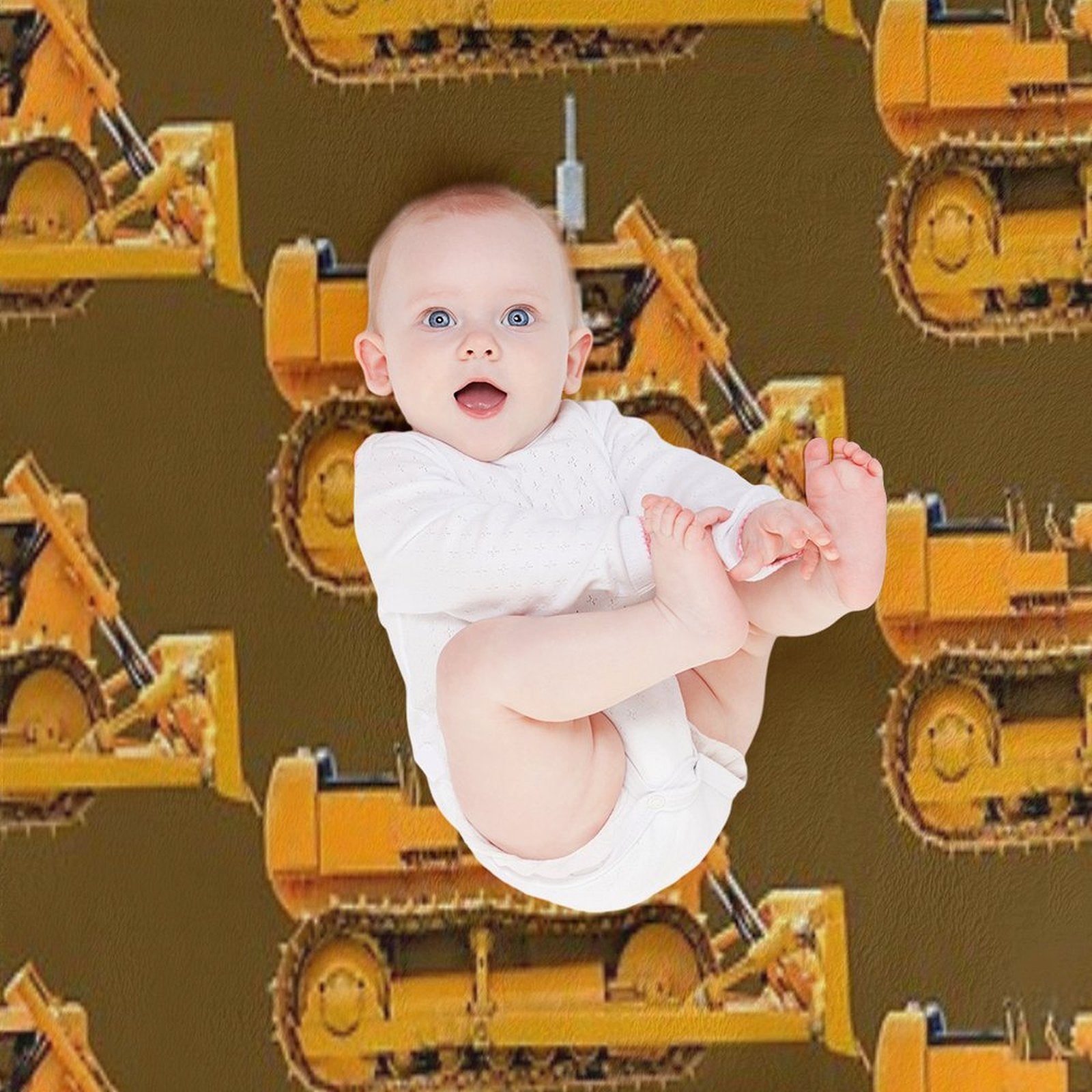 Bulldozer All-season Throw Blanket