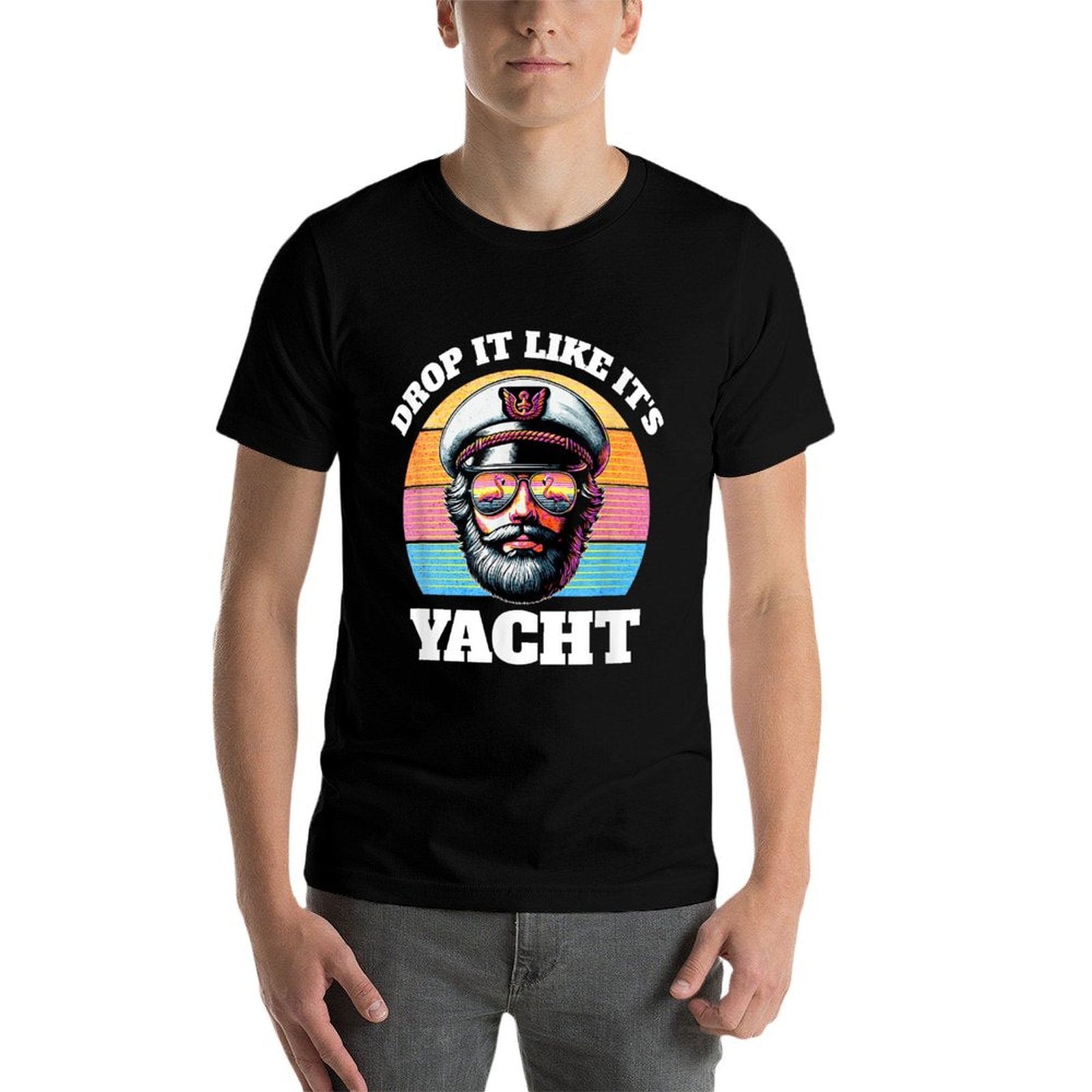 Drop It Like Its Yacht  Funny Captain Yacht Rock Outfit  Soft T-Shirt