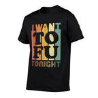 I Want Tofu Tonight Retro Funny Vegan Vegetarian  Slim-fit Cut T-Shirt