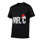 Funny Mr. C - Santa Claus Hat Christmas  Graphic-printed T-Shirt